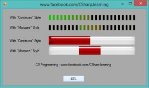 تصویری از ProgressBar های استفاده شده در این پروژه