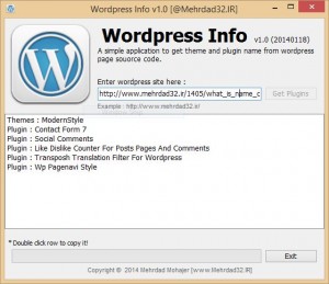 دریافت اطلاعات سایتهای وردپرسی با WordPress Info