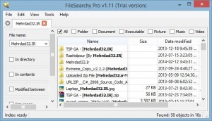 نرم افزار FileSearchy برای جستجوی سریع و قدرتمند در ویندوز