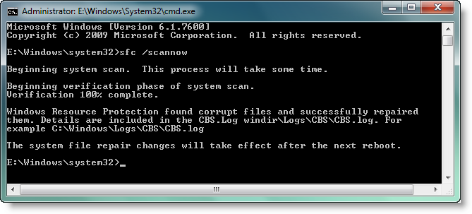 رفع خطاهای سیستمی ویندوز با CMD